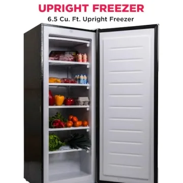 Frigidaire EFRF696-AMZ Upright Freezer 6.5 cu ft Stainless Platinum Design Series, Silver
