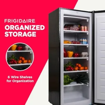 Frigidaire EFRF696-AMZ Upright Freezer 6.5 cu ft Stainless Platinum Design Series, Silver