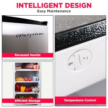 Frigidaire EFRF696-AMZ Upright Freezer 6.5 cu ft Stainless Platinum Design Series, Silver