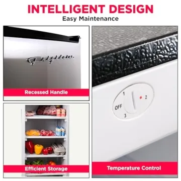 Frigidaire EFRF696-AMZ Upright Freezer 6.5 cu ft Stainless Platinum Design Series, Silver