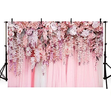 Pink Floral Wall Backdrop for Events and Photography