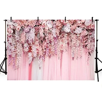 Pink Floral Wall Backdrop for Events and Photography