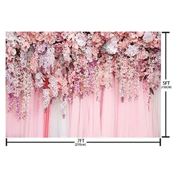 Pink Floral Wall Backdrop for Events and Photography