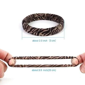 Qarwayoc 50PCS Seamless Hair Ties for All Hair Types