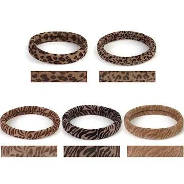 Qarwayoc 50PCS Seamless Hair Ties for All Hair Types