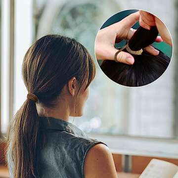 Qarwayoc 50PCS Seamless Hair Ties for All Hair Types