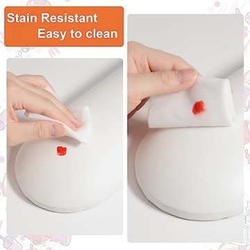 Nail Arm Rest Cushion, Arm Rest For Nails,Microfiber Leather Hand Rest For Nails, Soft Nail Arm Rest Footstool With Foldable Nail Art Hand Rest Pad For Nail Tech Use - White