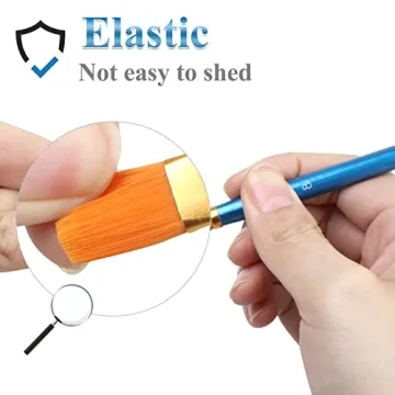 20 Pcs Professional Paint Brush Set for All Painting Techniques