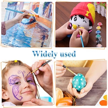 20 Pcs Professional Paint Brush Set for All Painting Techniques