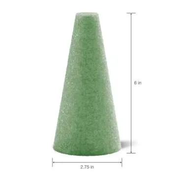 FloraCraft 2 Pack Foam Cones for Crafts and Floral Arrangements