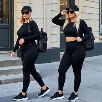 FULLSOFT High Waisted Leggings for Women No See-Through Tummy Control Yoga Pants Workout Leggings-Reg&Plus Size (Black, Small-Medium(One Size 2-12))