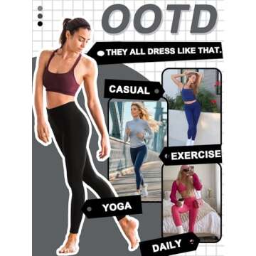 FULLSOFT High Waisted Leggings for Women No See-Through Tummy Control Yoga Pants Workout Leggings-Reg&Plus Size (Black, Small-Medium(One Size 2-12))