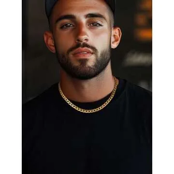 Neck Chain 22” Men's Gold Stainless Steel Cuban Curb Necklace 9mm 20inches Hip Hop Jewelry