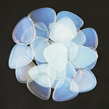 Opalite Guitar Picks - Handmade Ultra Heavy Gauge 3 Pack