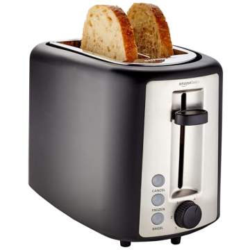 Extra Wide Slot Toaster by Amazon Basics 900W