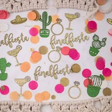 Vibrant Final Fiesta Bachelorette Party Confetti Set