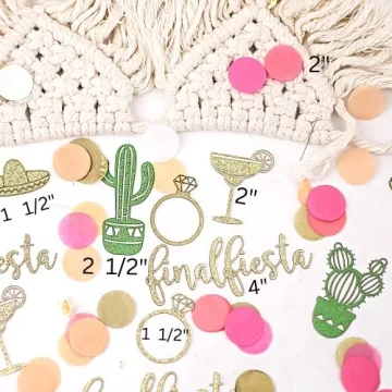 Vibrant Final Fiesta Bachelorette Party Confetti Set