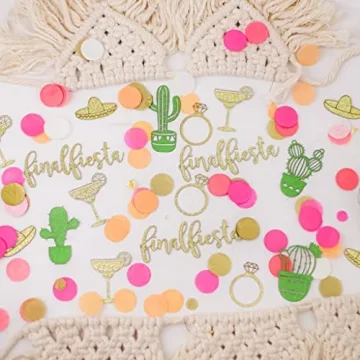 Vibrant Final Fiesta Bachelorette Party Confetti Set