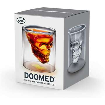 Fred DOOMED Crystal Skull Shotglass - Unique Gift Idea