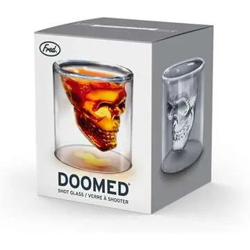 Fred DOOMED Crystal Skull Shotglass - Unique Gift Idea
