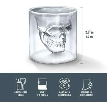 Fred DOOMED Crystal Skull Shotglass - Unique Gift Idea