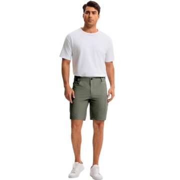 Dababell Men's Cargo Shorts with Quick-Dry & 5 Pockets