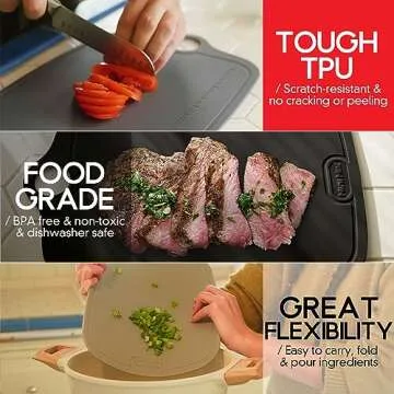 Mini Mix TPU Cutting Boards - Flexible, Eco-Friendly Kitchen Set