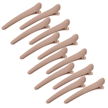 YISSION 12 PCS No Crease Duck Billed Hair Clips for Styling Sectioning, 3.1 Inch Matte Alligator Hai...