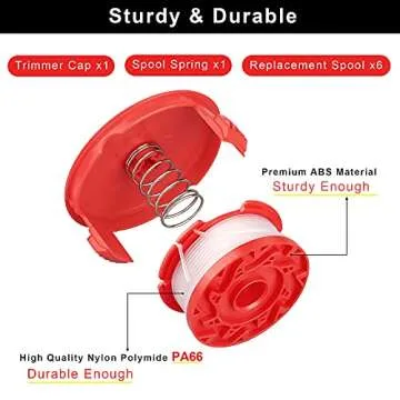 Dilsuaco 8pcs String Trimmer Spool Line for Craftsman