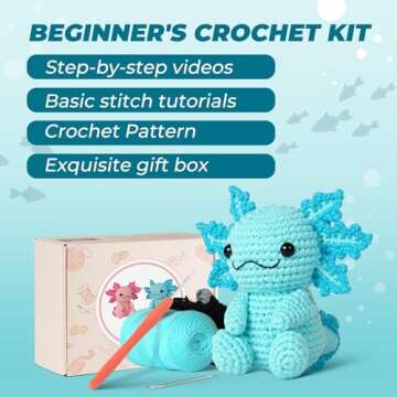Gipony Crochet Kit - Beginner-Friendly Animal Kits for Everyone