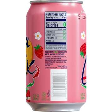 LaCroix Sparkling Water, Strawberry Peach, 12 Fl Oz (pack of 8)
