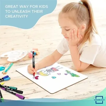 Scribbledo 6 Pack Mini Whiteboards for Interactive Learning