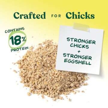 Manna Pro Chick Starter Grower - Medicated Chick Feed Crumble for Young Chickens - Formulated with Amprolium - 5 lbs