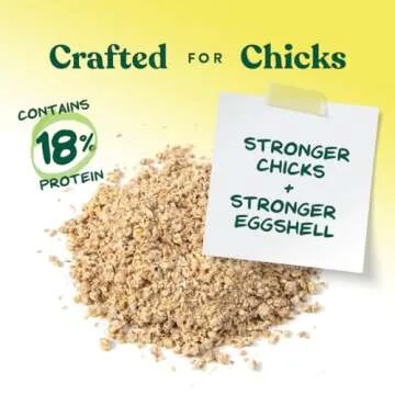Manna Pro Chick Starter Grower - Medicated Chick Feed Crumble for Young Chickens - Formulated with Amprolium - 5 lbs