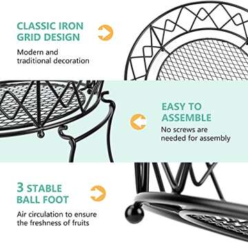 ESEOE 2 Tier Fruit Basket - Stylish Kitchen Organizer