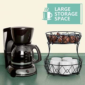 ESEOE 2 Tier Fruit Basket - Stylish Kitchen Organizer