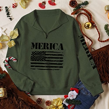 MORCHOY Womens USA Flag Hoodie for Casual Comfort