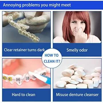 Retainer Cleaner Tablets - 120 High-Quality Cleaning Tablets