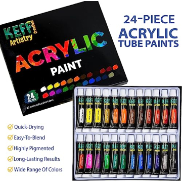 KEFF Acrylic Paint Set - Complete Art Kit for All Ages
