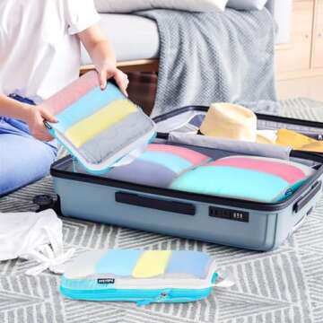 PFEYRPK Compression Packing Cubes for Efficient Travel