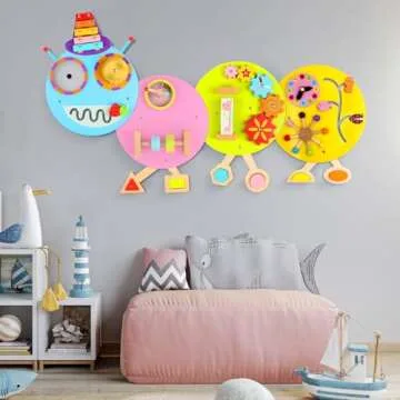 Caterpillar Activity Wall Panels - Montessori Sensory Toy for Kids