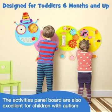 Caterpillar Activity Wall Panels - Montessori Sensory Toy for Kids