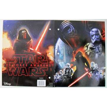 Star Wars 7 Portfolio The Force Awakens - Set of 3 Portfolio 2 Pocket School Folders