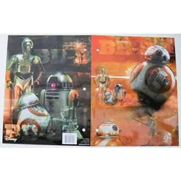 Star Wars 7 Portfolio The Force Awakens - Set of 3 Portfolio 2 Pocket School Folders