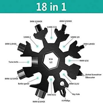 Incredible Snowflake Multi Tool: Stainless Steel Combo