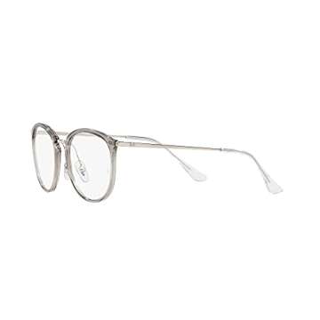 Ray-Ban RX7140 Square Eyewear Frames, Transparent Grey