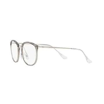 Ray-Ban RX7140 Square Eyewear Frames, Transparent Grey