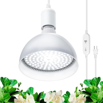 Barrina LED Grow Light Bulb with Built-in Timer and 16.4FT Cord