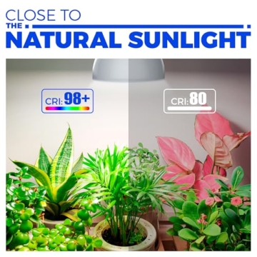 Barrina LED Grow Light Bulb with Built-in Timer and 16.4FT Cord