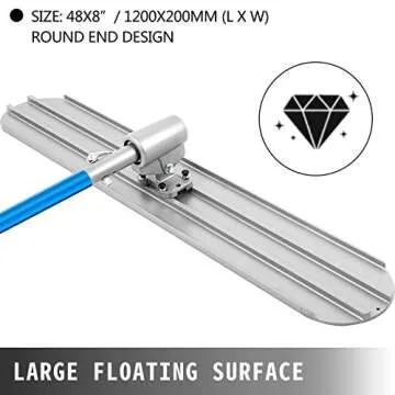 VEVOR 48x8" Magnesium Concrete Bull Float Tool for Professionals